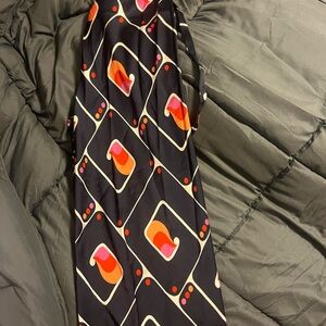 Zara Black and Pink Geometric Skirt